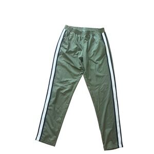 Aerie Olive Green Track Pants White Stripe Side Athleisure Small